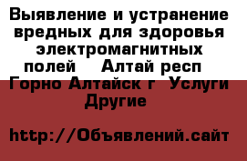 Выявление и устранение вредных для здоровья электромагнитных полей. - Алтай респ., Горно-Алтайск г. Услуги » Другие   